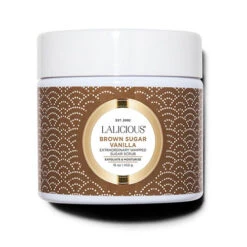 LALICIOUS Brown Sugar Vanilla Sugar Scrub -Bumble Sale Store 0000 brown sugar vanilla 16oz ew sugar scrub jar 1