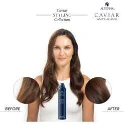 Alterna Caviar Anti-Aging Working Hair Spray -Bumble Sale Store AlternaCaviarStyling 4000x4000 BeforeAfterAsset WorkingHairspray
