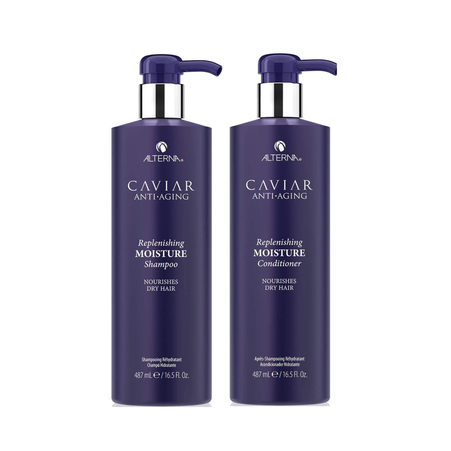 Alterna Caviar Anti-Aging Replenishing Moisture Shampoo & Conditioner 16oz Bundle ($111 Value) 3 Alterna Caviar Anti-Aging Replenishing Moisture Shampoo & Conditioner 16oz Bundle ($111 Value)