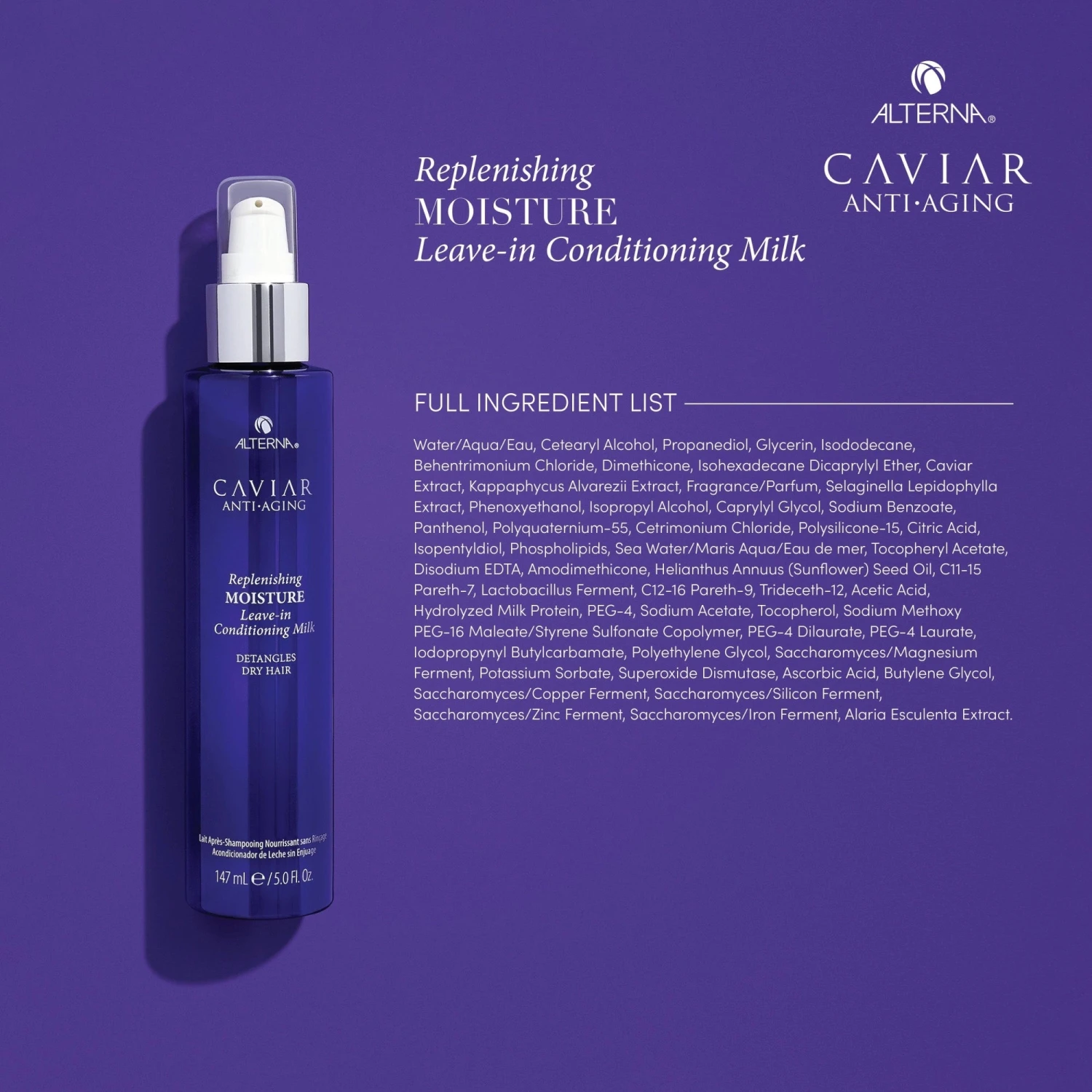 Alterna Caviar Anti-Aging Leave-In Conditioning Milk - 5oz 6 Alterna Caviar Anti-Aging Leave-In Conditioning Milk - 5oz - Image 4