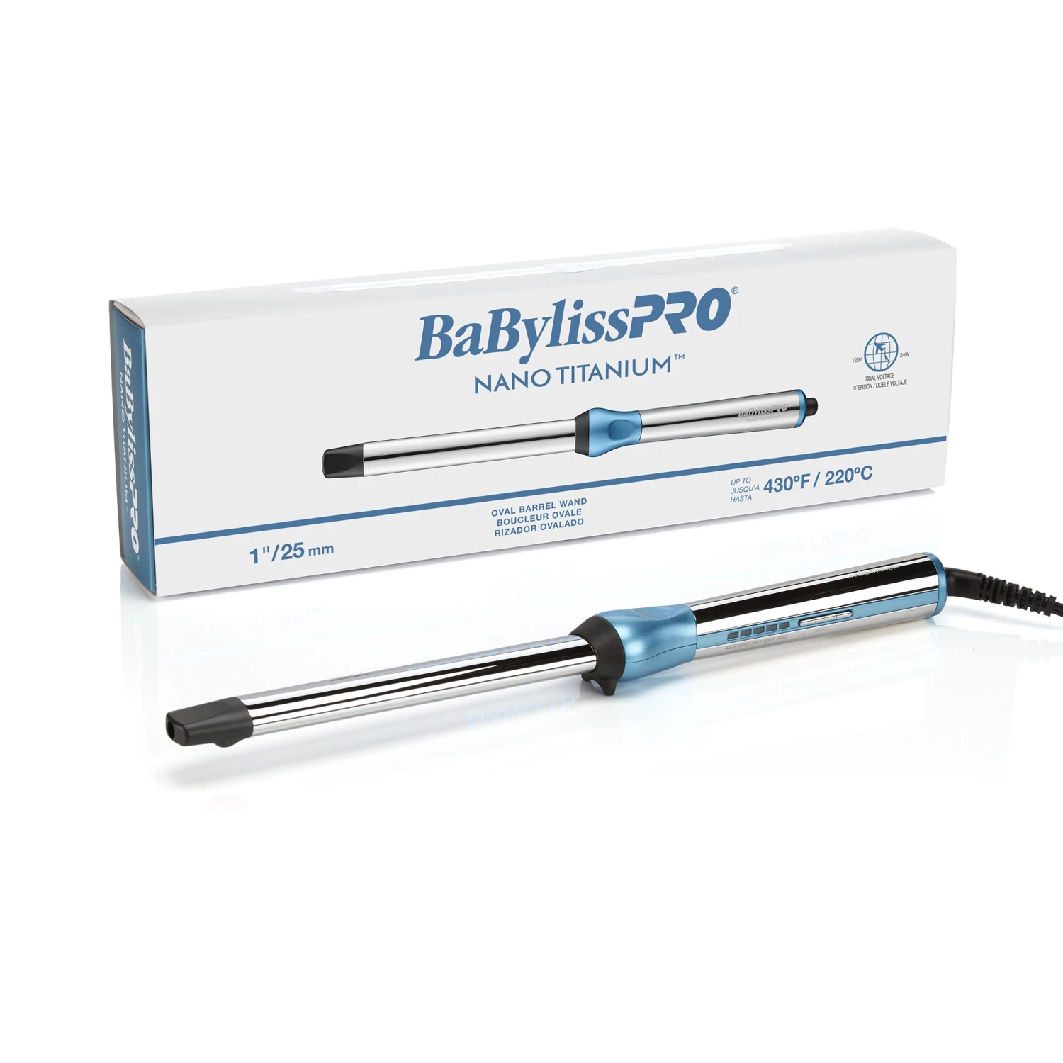 BabylissPRO Nano Titanium 1" Oval Barrel Wand - Item No. BNTOW100LUC 4 BabylissPRO Nano Titanium 1" Oval Barrel Wand - Item No. BNTOW100LUC - Image 2