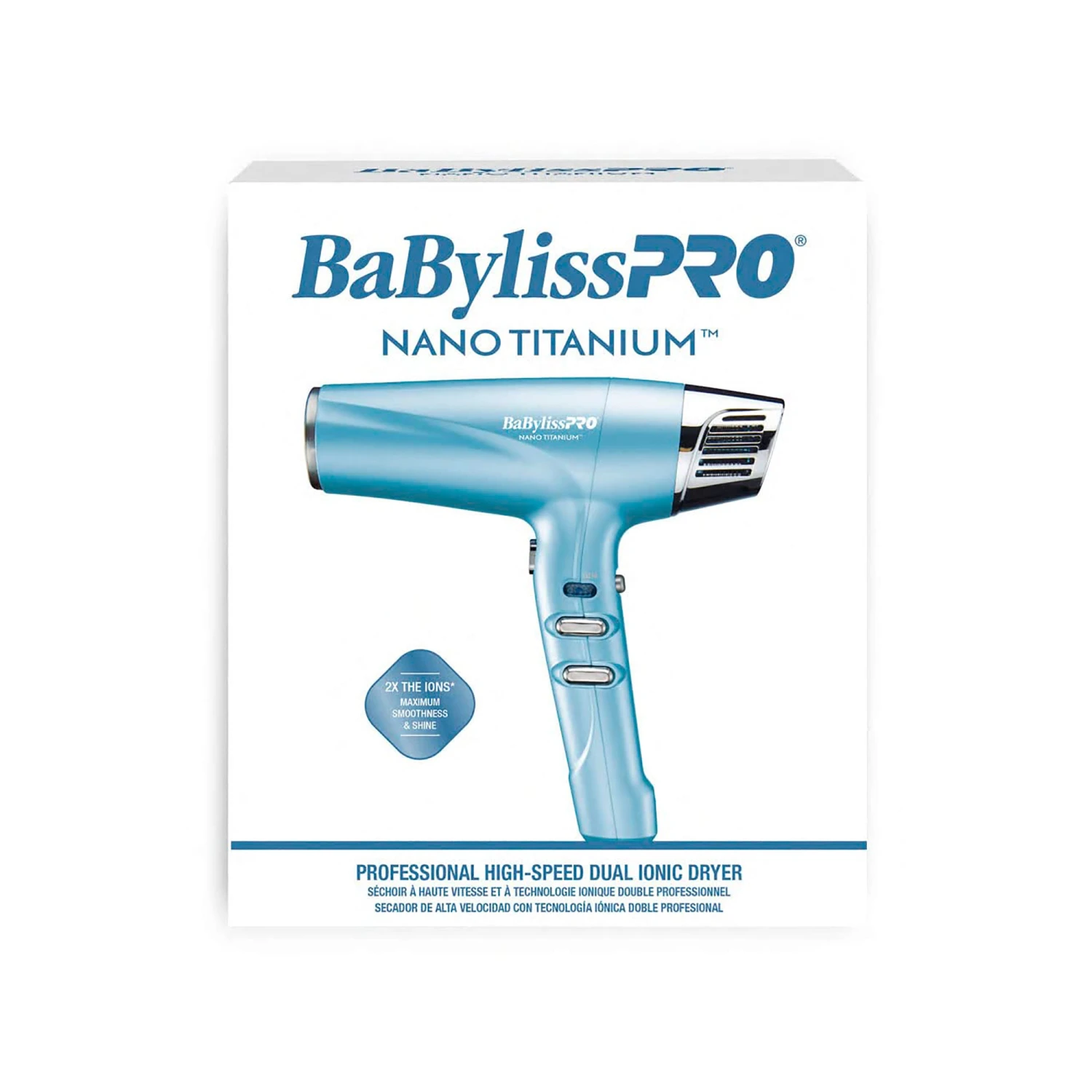 BabylissPRO Nano Titanium Professional High-Speed Dual Ionic Dryer - Item No. BNT9100 4 BabylissPRO Nano Titanium Professional High-Speed Dual Ionic Dryer - Item No. BNT9100 - Image 2