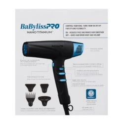 Babylisspro Limited Edition Nano Titanium Dual Ionic Dryer - Item No. BNTMB9100 -Bumble Sale Store Babyliss BNTMB9100 4