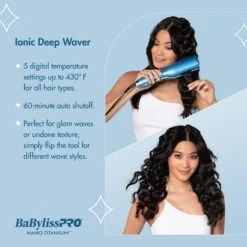 Babylisspro Nano Titanium Ionic Deep Waver - Item No. BNTDW01UC -Bumble Sale Store Babylisspro Nano Titanium Ionic Deep Waver Item No BNTDW01U 3