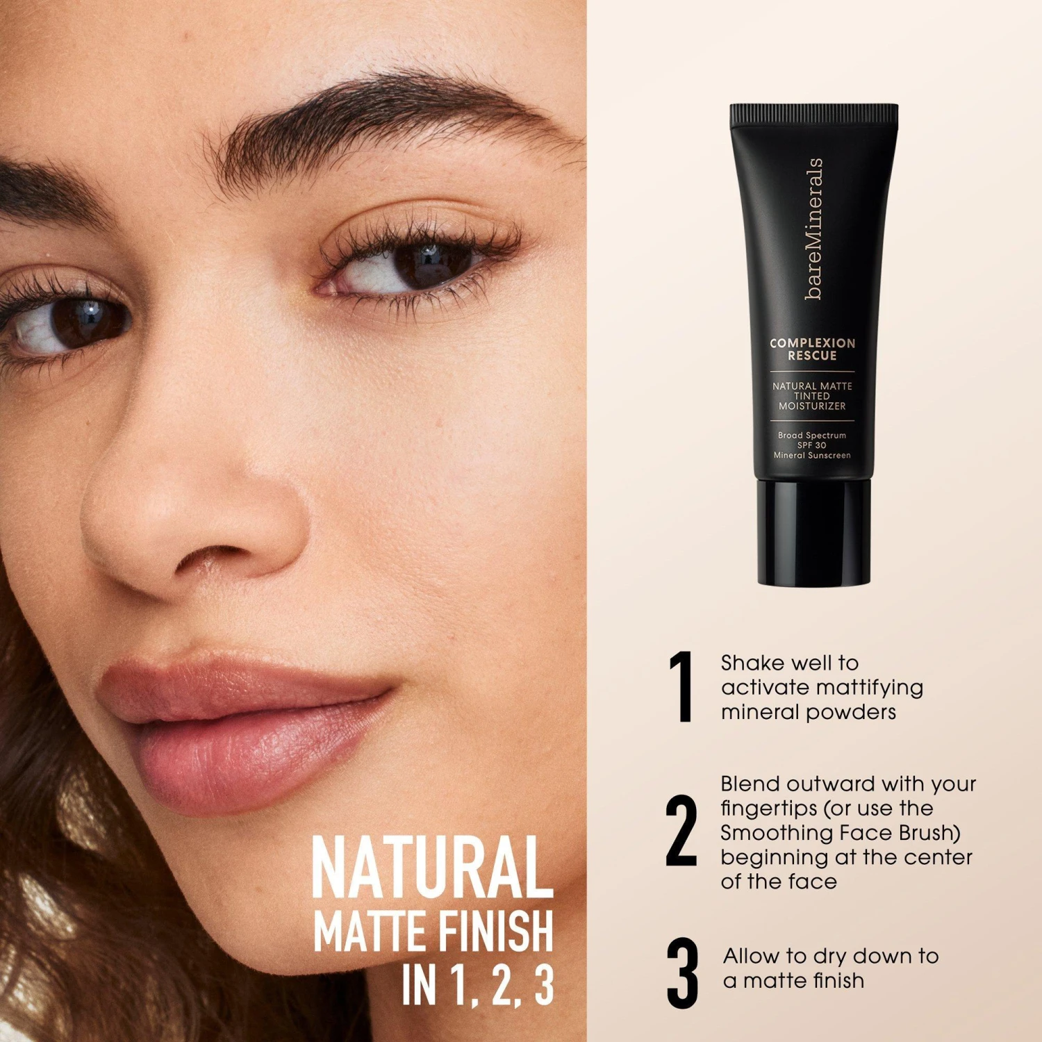 BareMineralsComplexion Rescue Natural Matte Tinted Moisturizer Mineral SPF 30 7 BareMineralsComplexion Rescue Natural Matte Tinted Moisturizer Mineral SPF 30 - Image 5