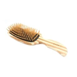 Bass Brushes The Green Brush 19 | Semi 'S' Hairbrush With Bamboo Pins + Bamboo Handle 11 Bass Brushes The Green Brush 19 | Semi 'S' Hairbrush With Bamboo Pins + Bamboo Handle -Bumble Sale Store Bass Brushes 19 2