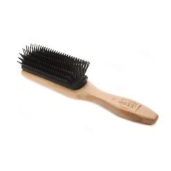 Bass Brushes 201 Jet Black | Classic 9 Row Style Hairbrush With Nylon Pins -Bumble Sale Store Bass Brushes 201