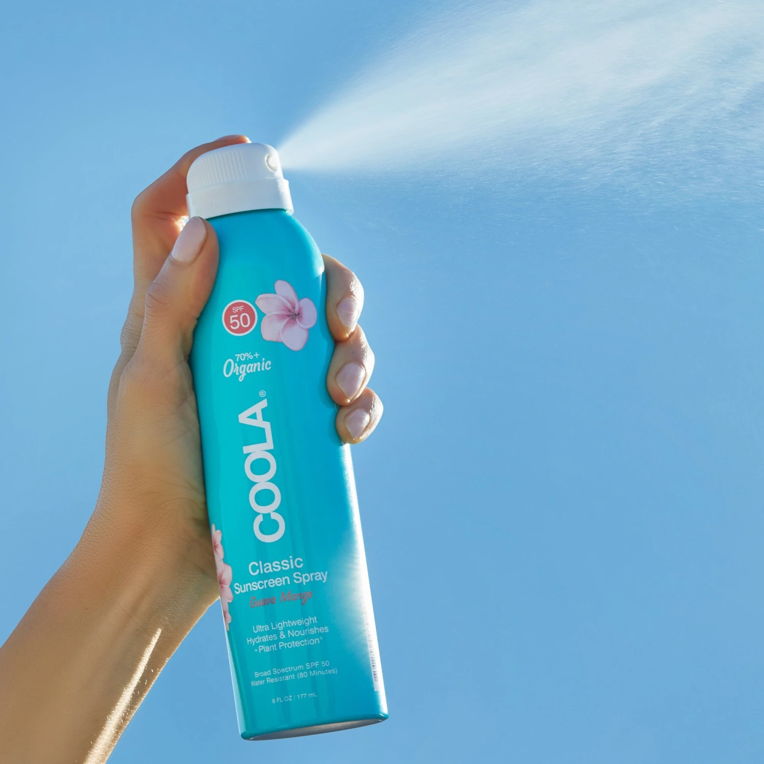 COOLA Suncare Classic Sunscreen Spray SPF 50 - Guava Mango 4 COOLA Suncare Classic Sunscreen Spray SPF 50 - Guava Mango - Image 2