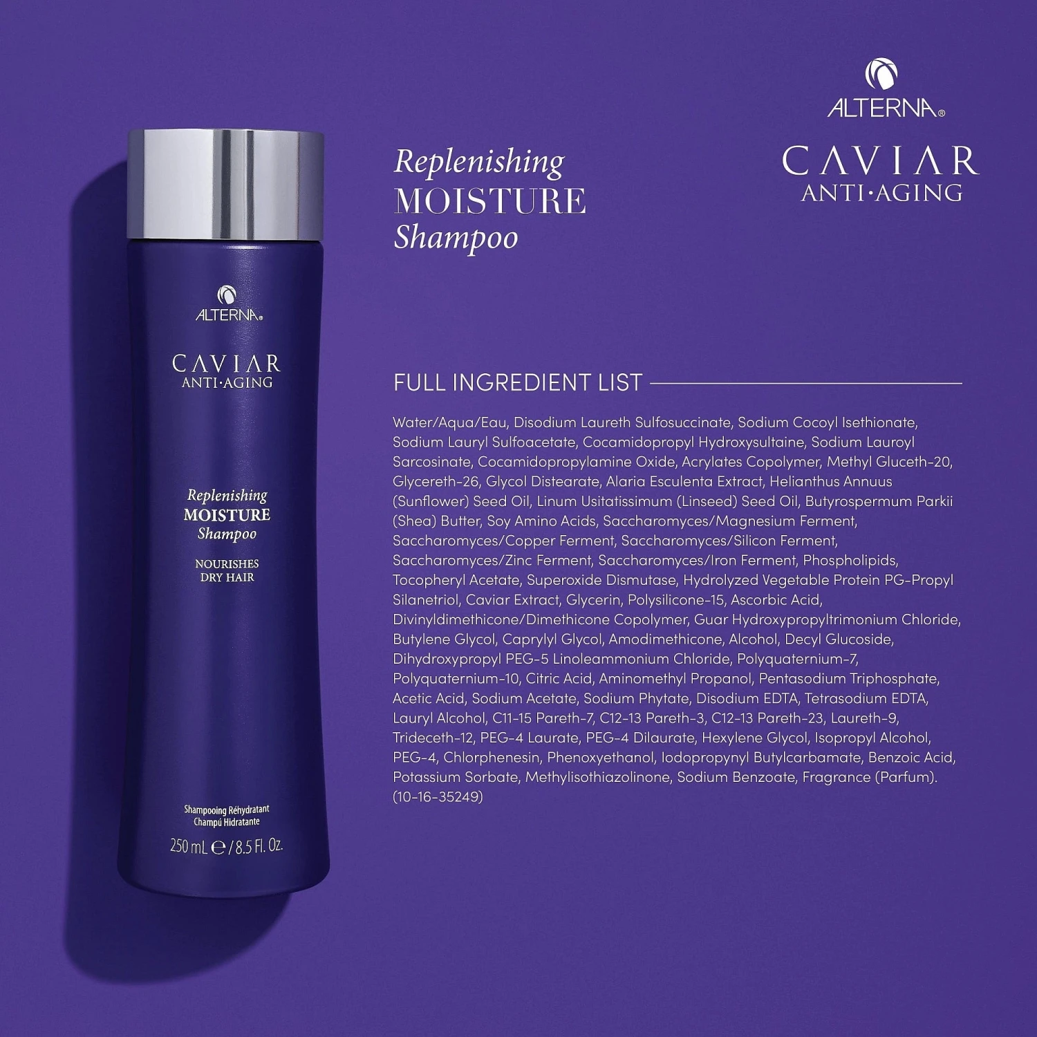 Alterna Caviar Anti-Aging Replenishing Moisture Shampoo 6 Alterna Caviar Anti-Aging Replenishing Moisture Shampoo - Image 4