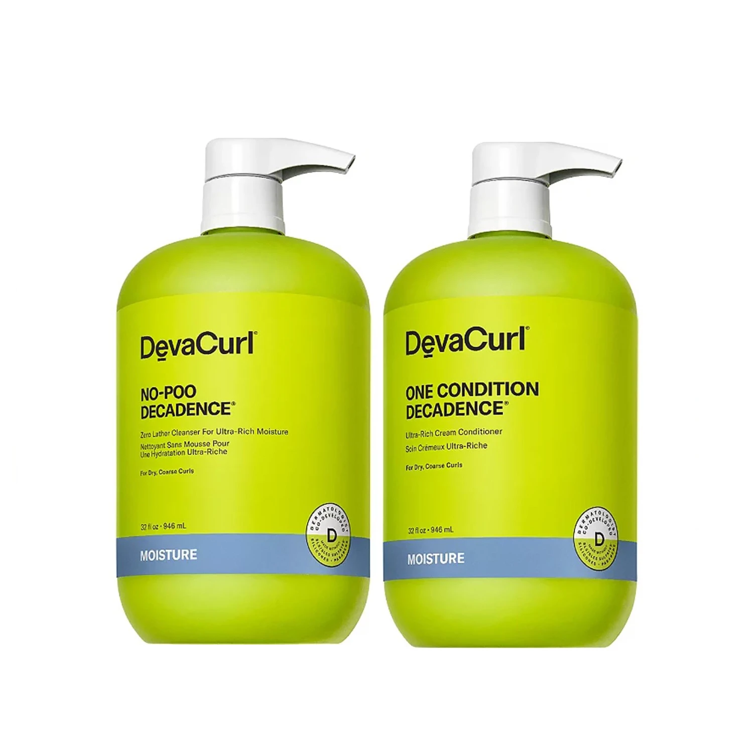 Devacurl No-Poo Decadence And One Condition Decadence Liter Duo 3 Devacurl No-Poo Decadence And One Condition Decadence Liter Duo
