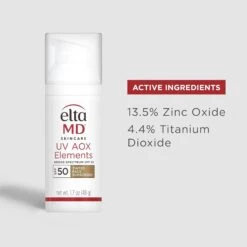 Elta Md UV AOX Elements Broad Spectrum SPF 50 Tinted Face Sunscreen -Bumble Sale Store Elta Md UV AOX Elements Broad Spectrum SPF50 Tinted Face Sunscreen 5
