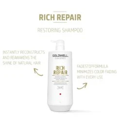 Goldwell Dualsenses Rich Repair Shampoo - 33oz -Bumble Sale Store Goldwell Dualsensed Rich Repair Shampoo