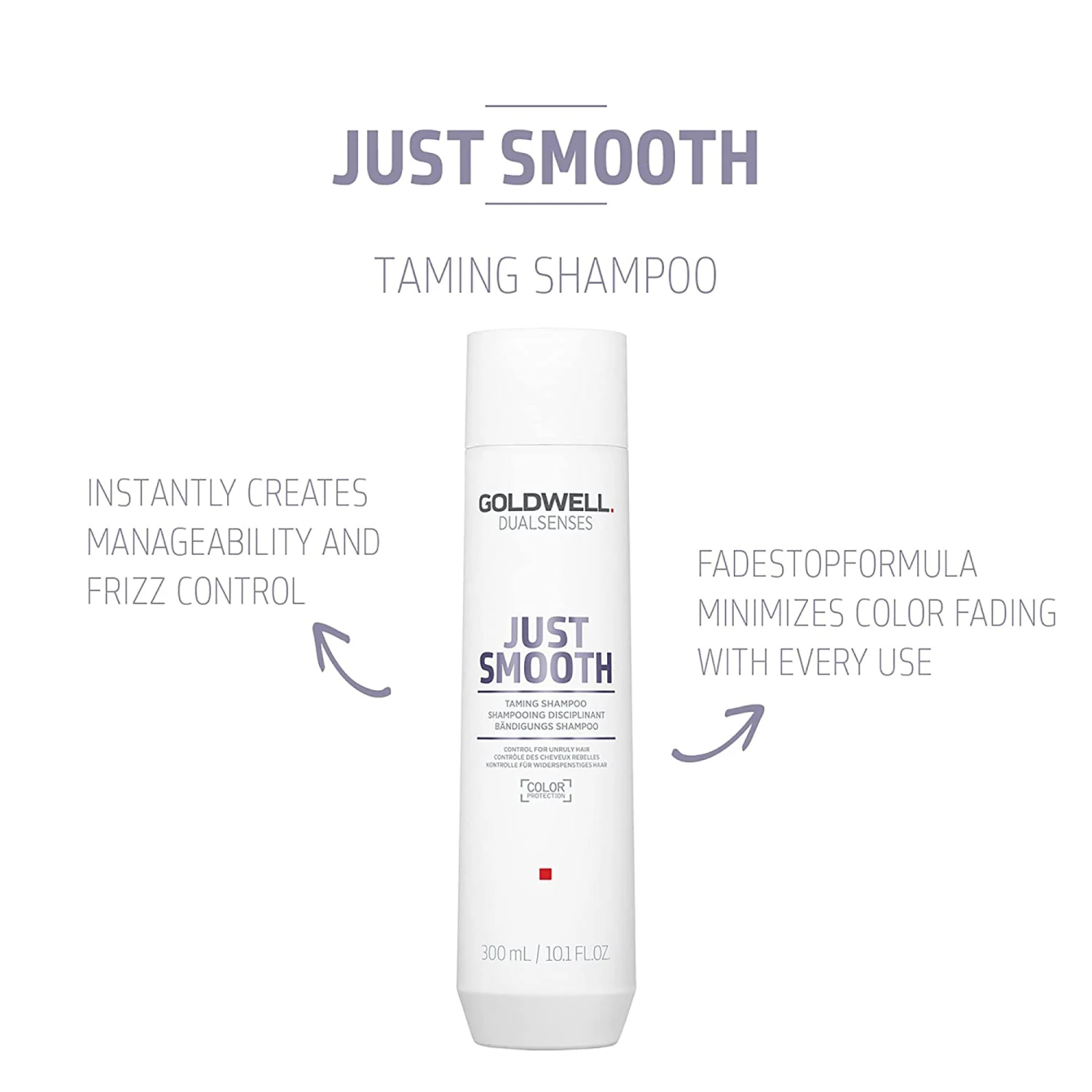 Goldwell Dualsenses Just Smooth Taming Shampoo 7 Goldwell Dualsenses Just Smooth Taming Shampoo - Image 5