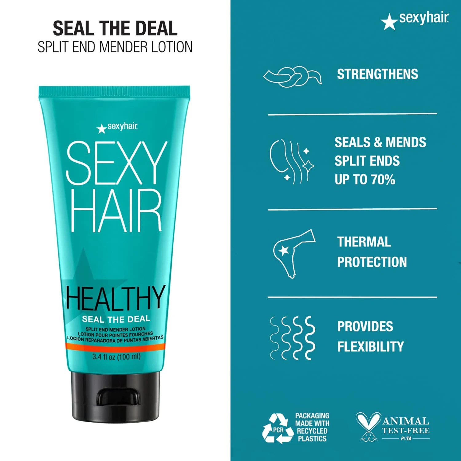 Sexy Hair Healthy SexyHair Seal The Deal Split End Mending Lotion 4 Sexy Hair Healthy SexyHair Seal The Deal Split End Mending Lotion - Image 2
