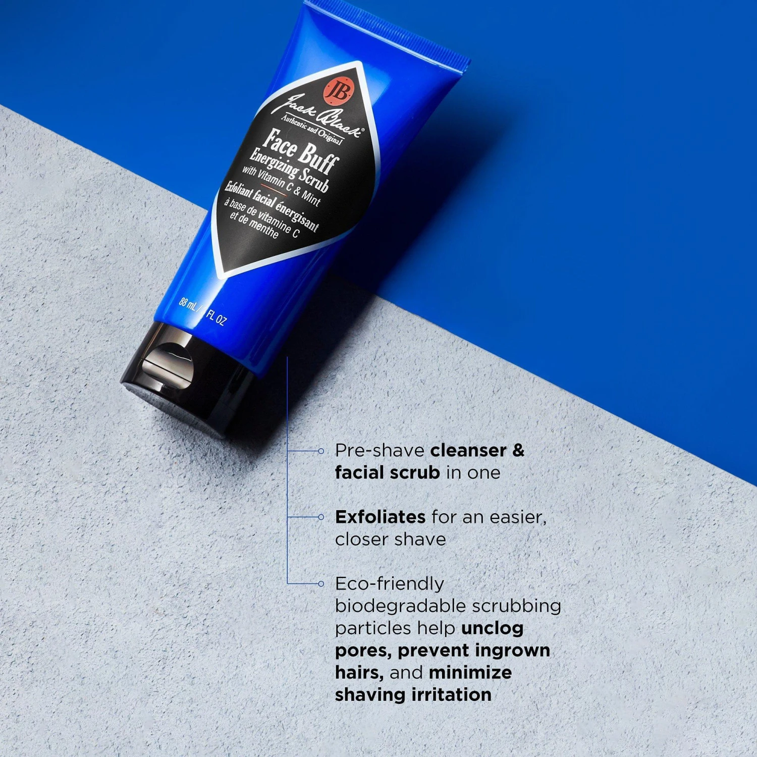 Jack Black Face Buff Energizing Scrub - 3oz 5 Jack Black Face Buff Energizing Scrub - 3oz - Image 3