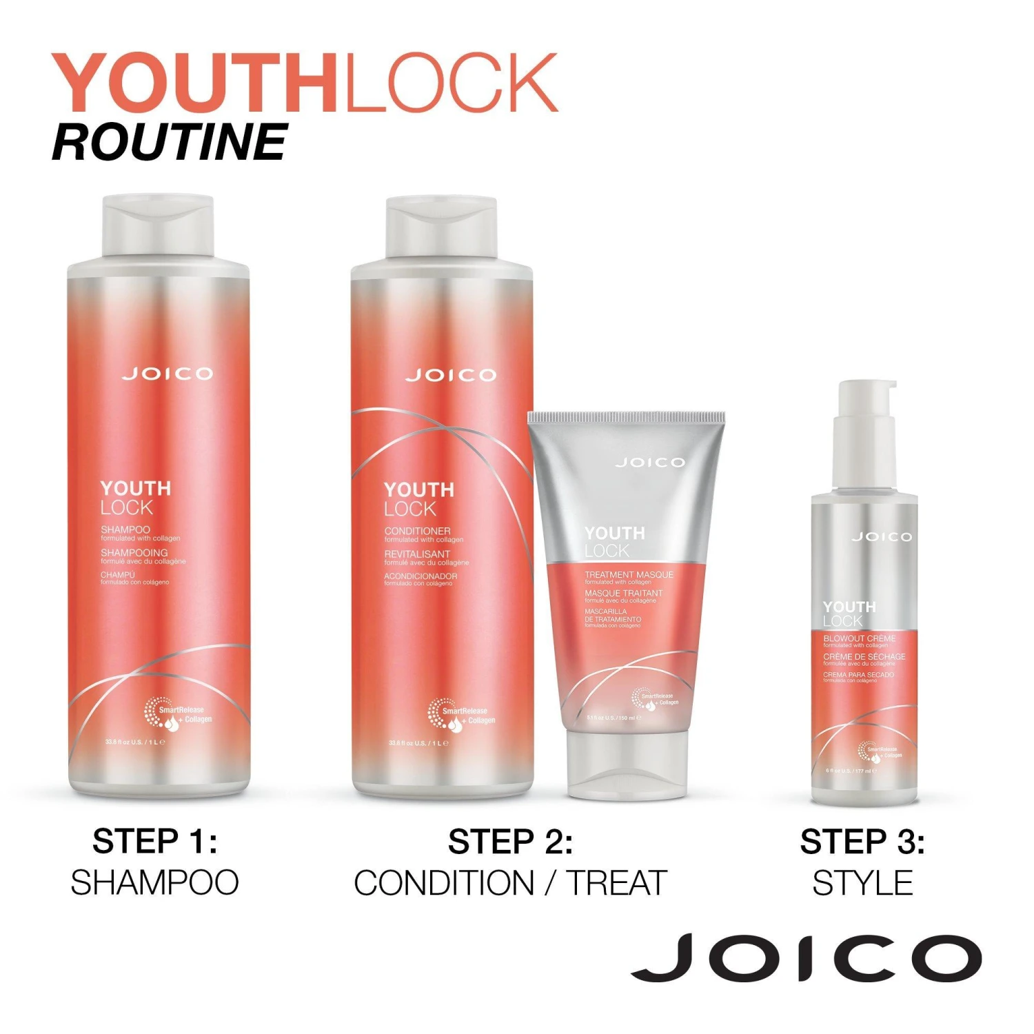 Joico YouthLock Shampoo Formulated With Collagen 7 Joico YouthLock Shampoo Formulated With Collagen - Image 5