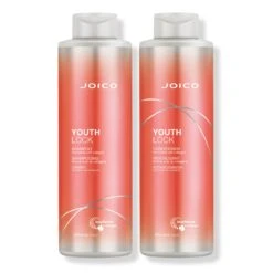 Joico YouthLock Shampoo And Conditioner Formulated With Collagen Liter Duo ($89 Value)