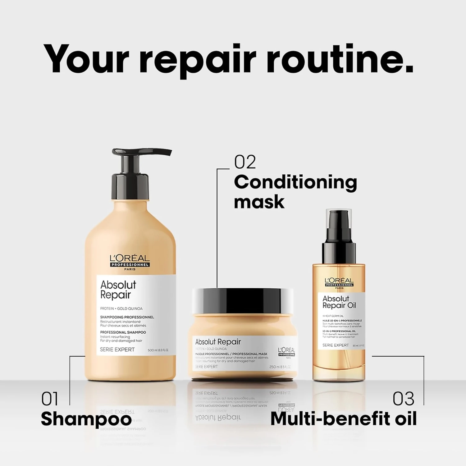 L'Oreal Serie Expert Absolut Repair Instant Mask - 8.4oz 9 L'Oreal Serie Expert Absolut Repair Instant Mask - 8.4oz - Image 7