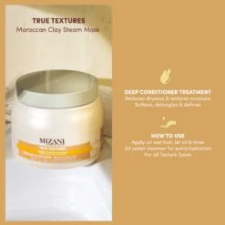 Mizani True Textures Moroccan Clay Steam Mask 13 Mizani True Textures Moroccan Clay Steam Mask -Bumble Sale Store Mizani True Textures Moroccan Clay Steam Mask 4