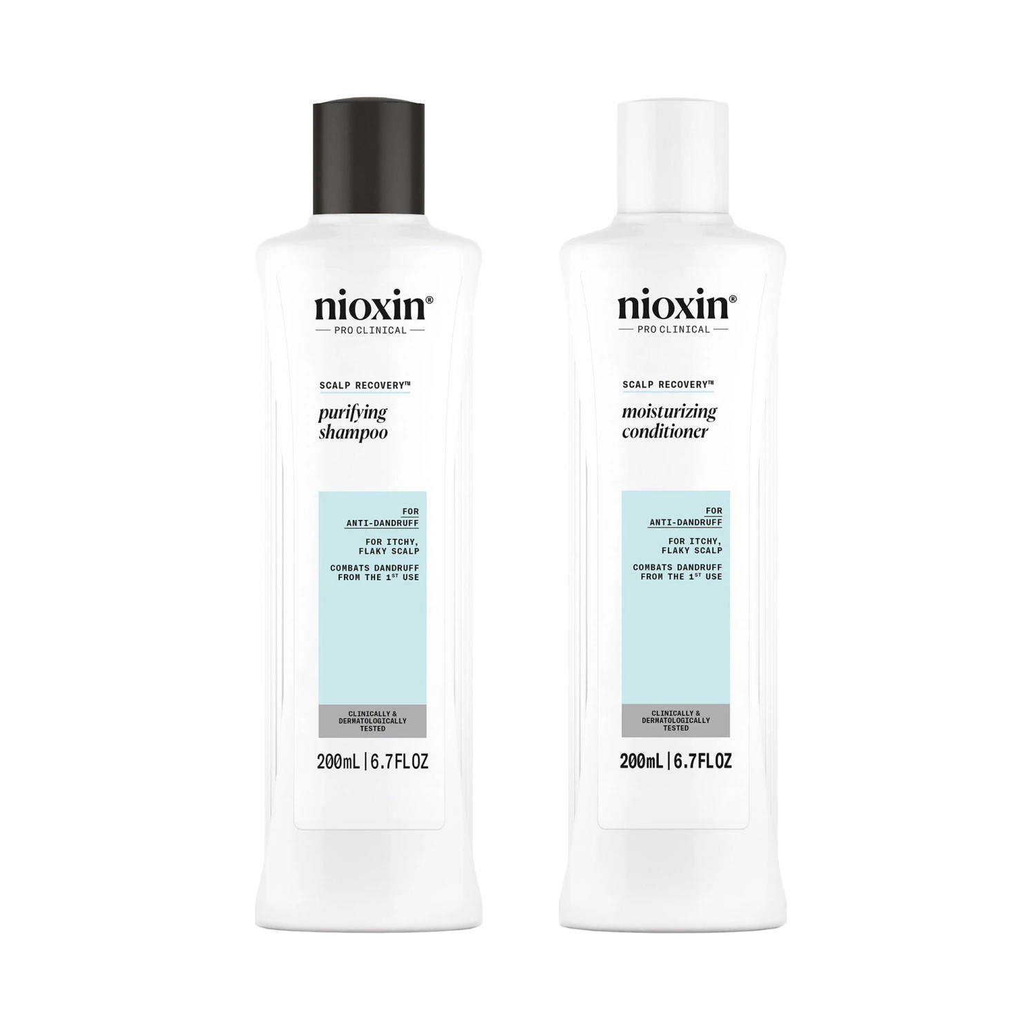 Nioxin Scalp Recovery Purifying Shampoo And Moisturizing Conditioner 6.7oz Duo ($52 Value) 3 Nioxin Scalp Recovery Purifying Shampoo And Moisturizing Conditioner 6.7oz Duo ($52 Value)