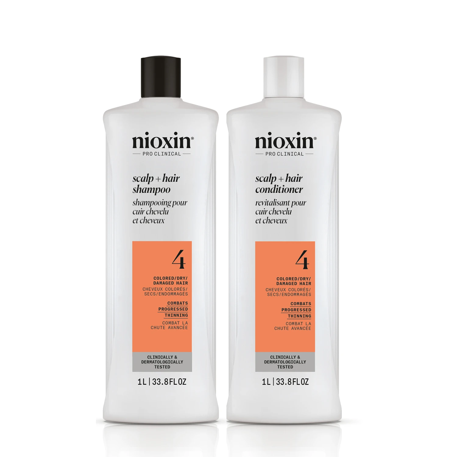 Nioxin System 4 Scalp + Hair Shampoo And Conditioner Liter Duo ($104 Value) 3 Nioxin System 4 Scalp + Hair Shampoo And Conditioner Liter Duo ($104 Value)