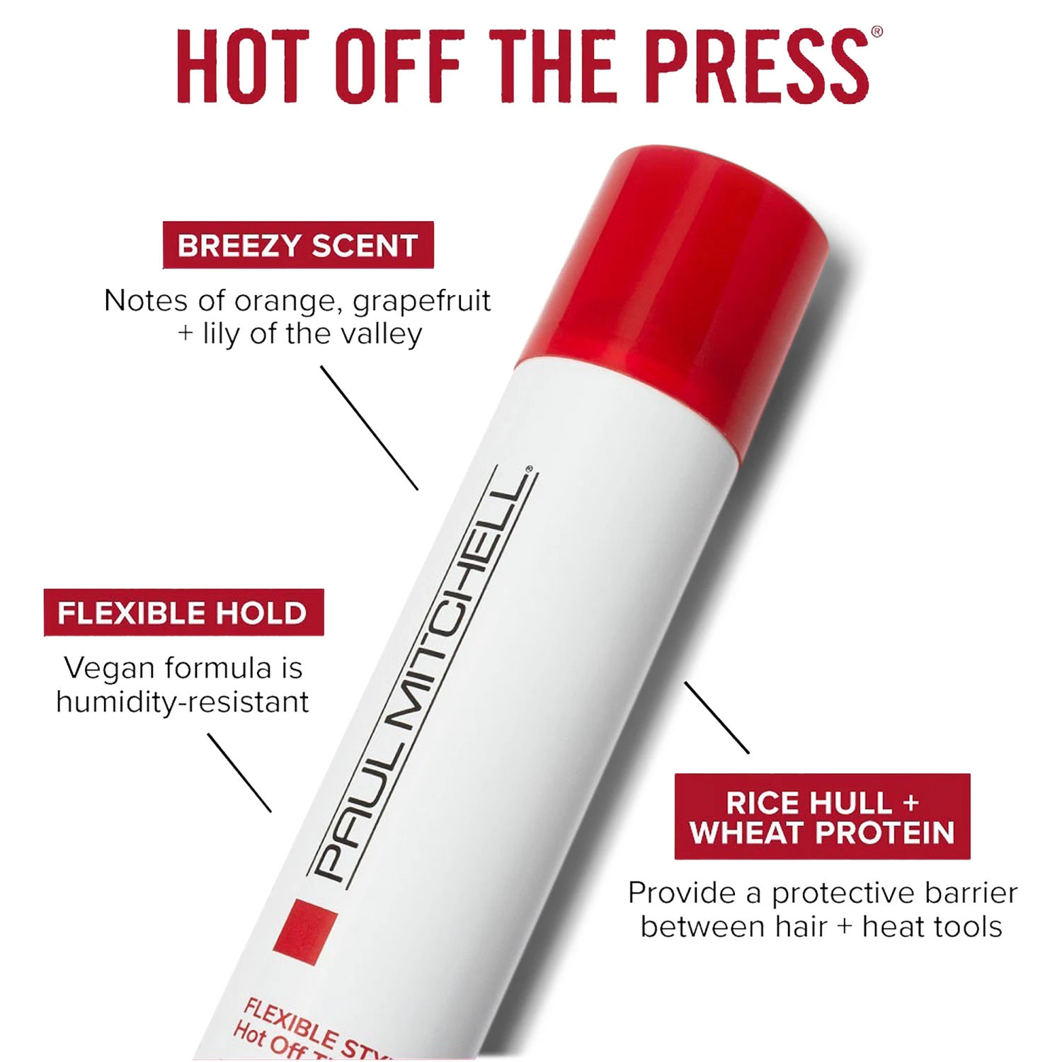 Paul Mitchell Hot Off The Press Thermal Protection Hair Spray 4 Paul Mitchell Hot Off The Press Thermal Protection Hair Spray - Image 2