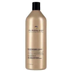 Pureology Nano Works Gold Shampoo & Conditioner Liter Duo ($260 Value) 12 Pureology Nano Works Gold Shampoo & Conditioner Liter Duo ($260 Value) -Bumble Sale Store Pureology NanoworksGold Conditioner 1L