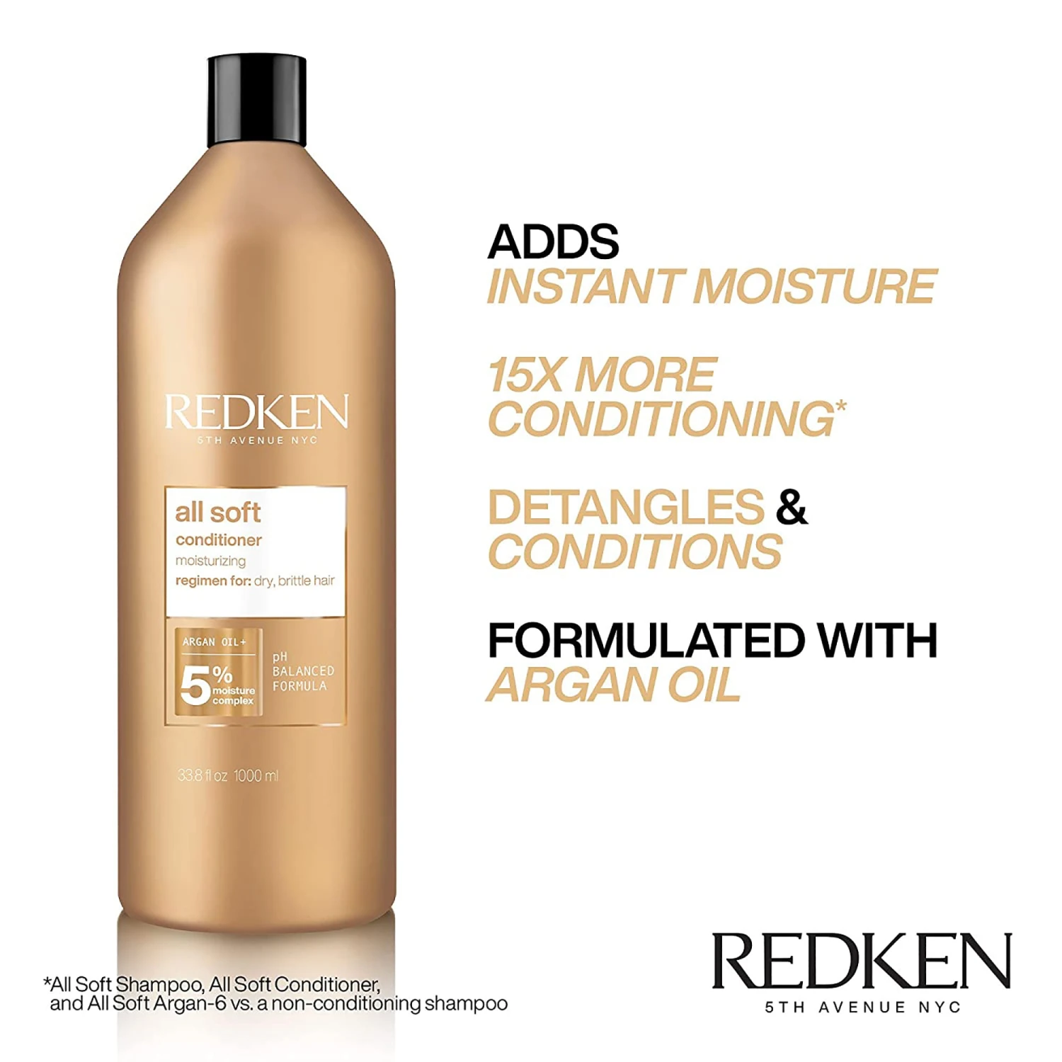 Redken All Soft Shampoo And Conditioner Liter ($104 Value) 8 Redken All Soft Shampoo And Conditioner Liter ($104 Value) - Image 6