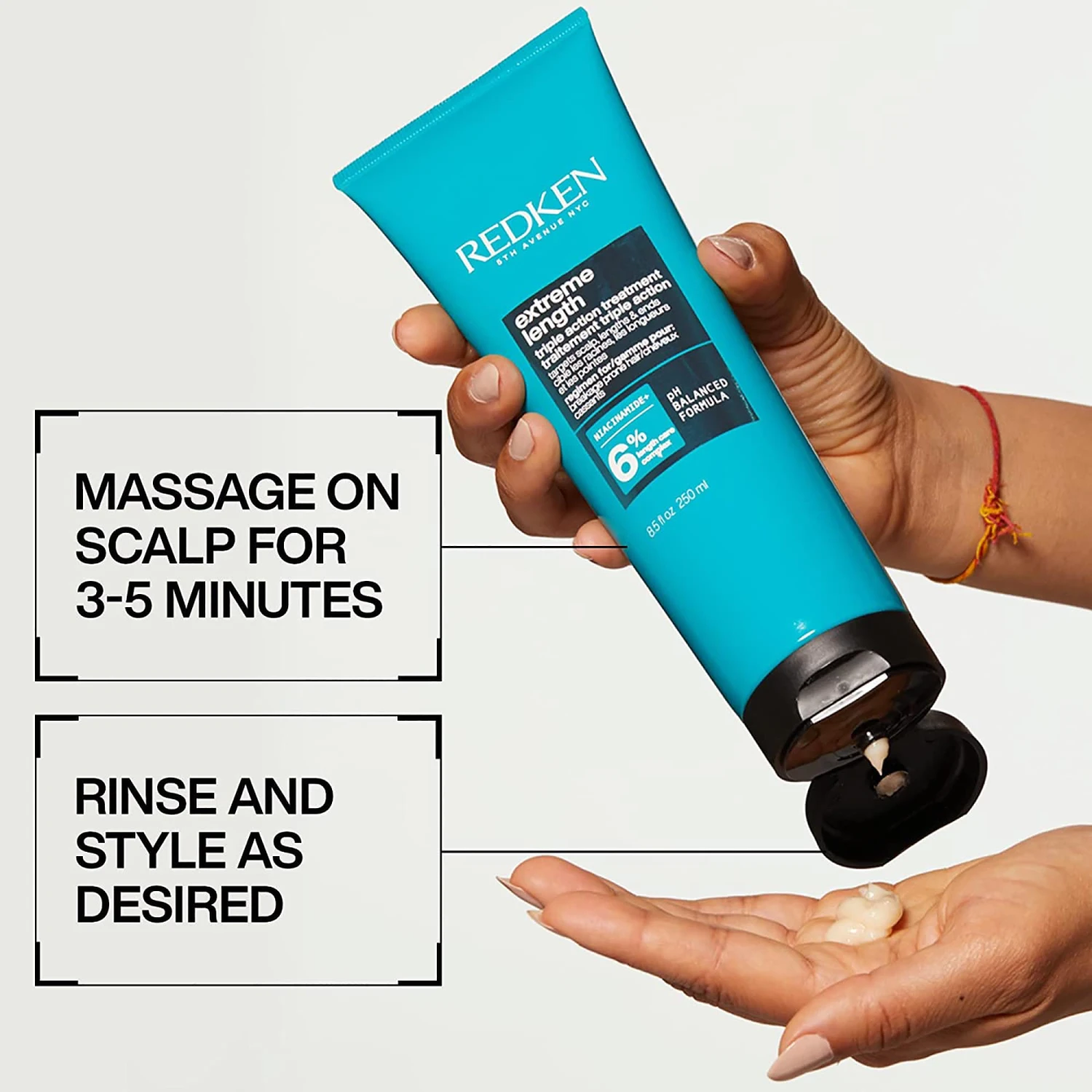 Redken Extreme Length Triple Action Treatment Mask 5 Redken Extreme Length Triple Action Treatment Mask - Image 3