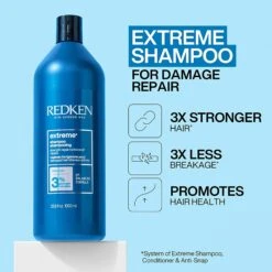 Redken Extreme Shampoo And Conditioner Liter Duo ($104 Value) -Bumble Sale Store Redken Extreme Shampoo 1