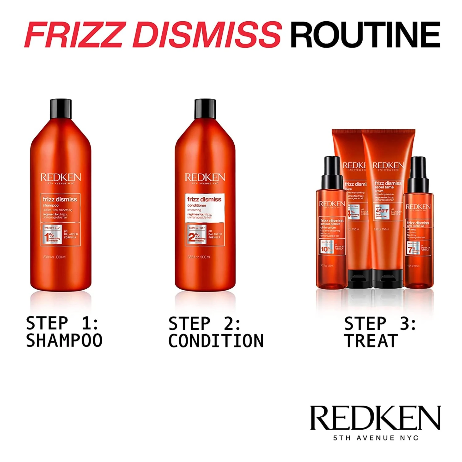 Redken Frizz Dismiss Shampoo 10 Redken Frizz Dismiss Shampoo - Image 8