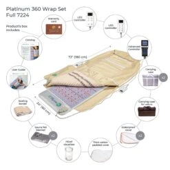 HealthyLine Platinum 360 Wrap Set Full 7224 - Photon Advanced PEMF -Bumble Sale Store SITE4