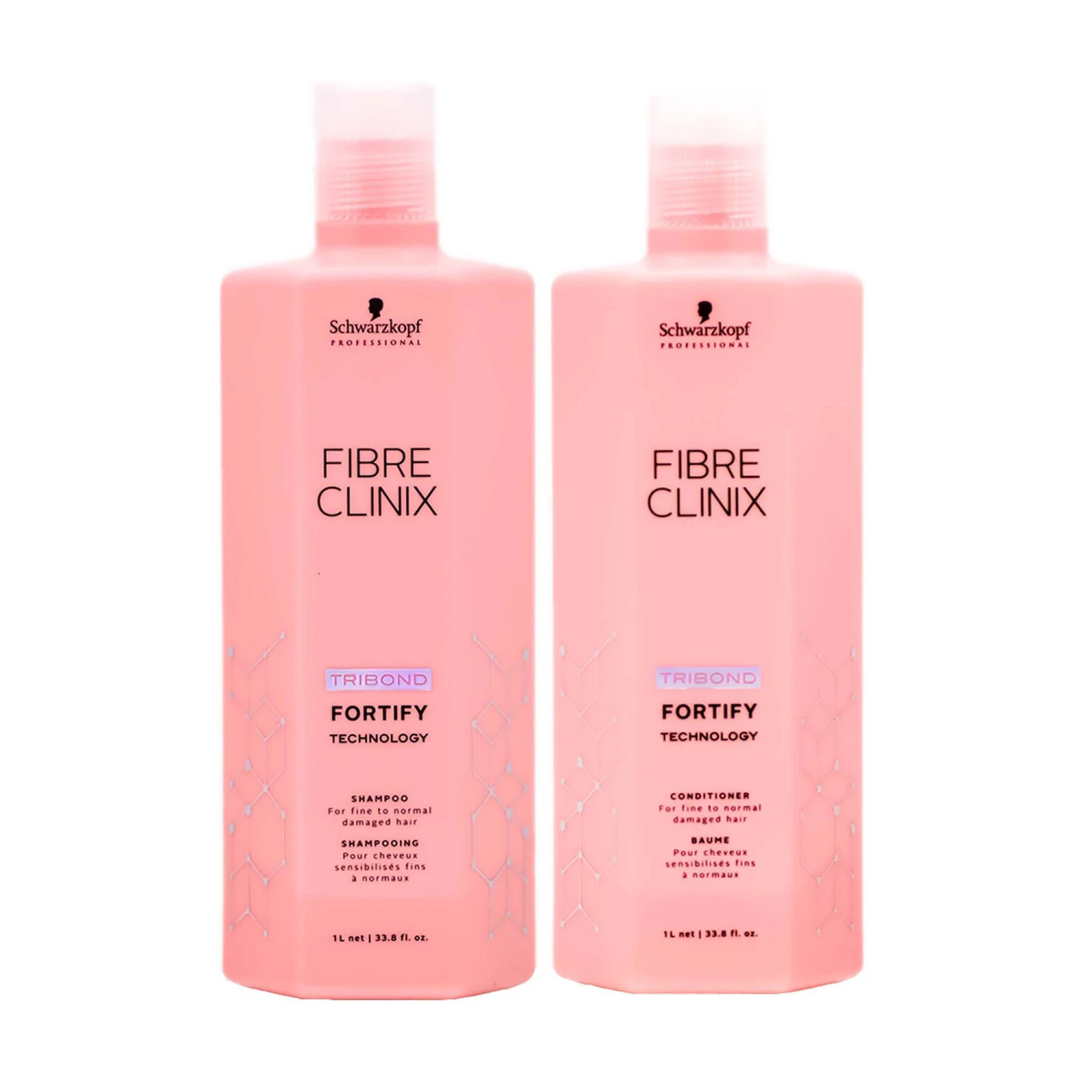 Schwarzkopf Professional Fibre Clinix Fortify Shampoo And Conditioner Duo - 33oz ($122 Value) 3 Schwarzkopf Professional Fibre Clinix Fortify Shampoo And Conditioner Duo - 33oz ($122 Value)