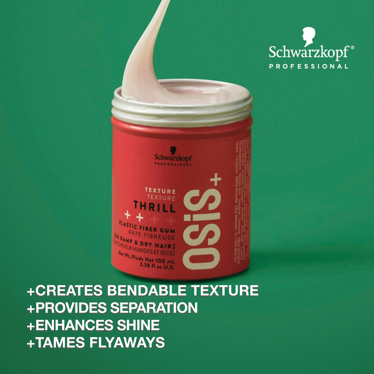 Schwarzkopf OSIS+ Thrill Strong Control 3 Fiber Gum 4 Schwarzkopf OSIS+ Thrill Strong Control 3 Fiber Gum - Image 2