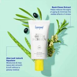 Supergoop! 100% Mineral Sheer Screen SPF 30 -Bumble Sale Store Supergoop 100 Mineral Sheer Screen SPF30 2