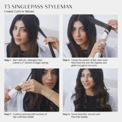 T3 SinglePass StyleMax Flat Iron 1" -Bumble Sale Store T3 SinglePass StyleMax Flat Iron 1 9