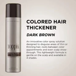 Toppik Colored Hair Thickener Spray - Dark Brown 5oz 9 Toppik Colored Hair Thickener Spray - Dark Brown 5oz -Bumble Sale Store ToppikColoredHairThickenerSpray DarkBrown5oz