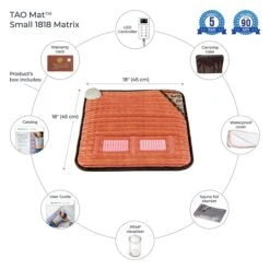 HealthyLine TAO-Mat Small 1818 – Photon Matrix PEMF InfraMat Pro 27 HealthyLine TAO-Mat Small 1818 – Photon Matrix PEMF InfraMat Pro -Bumble Sale Store Tourmaline Amethyst Obsidian Mat Small 1818 Photon Matrix PEMF InfraMat Pro