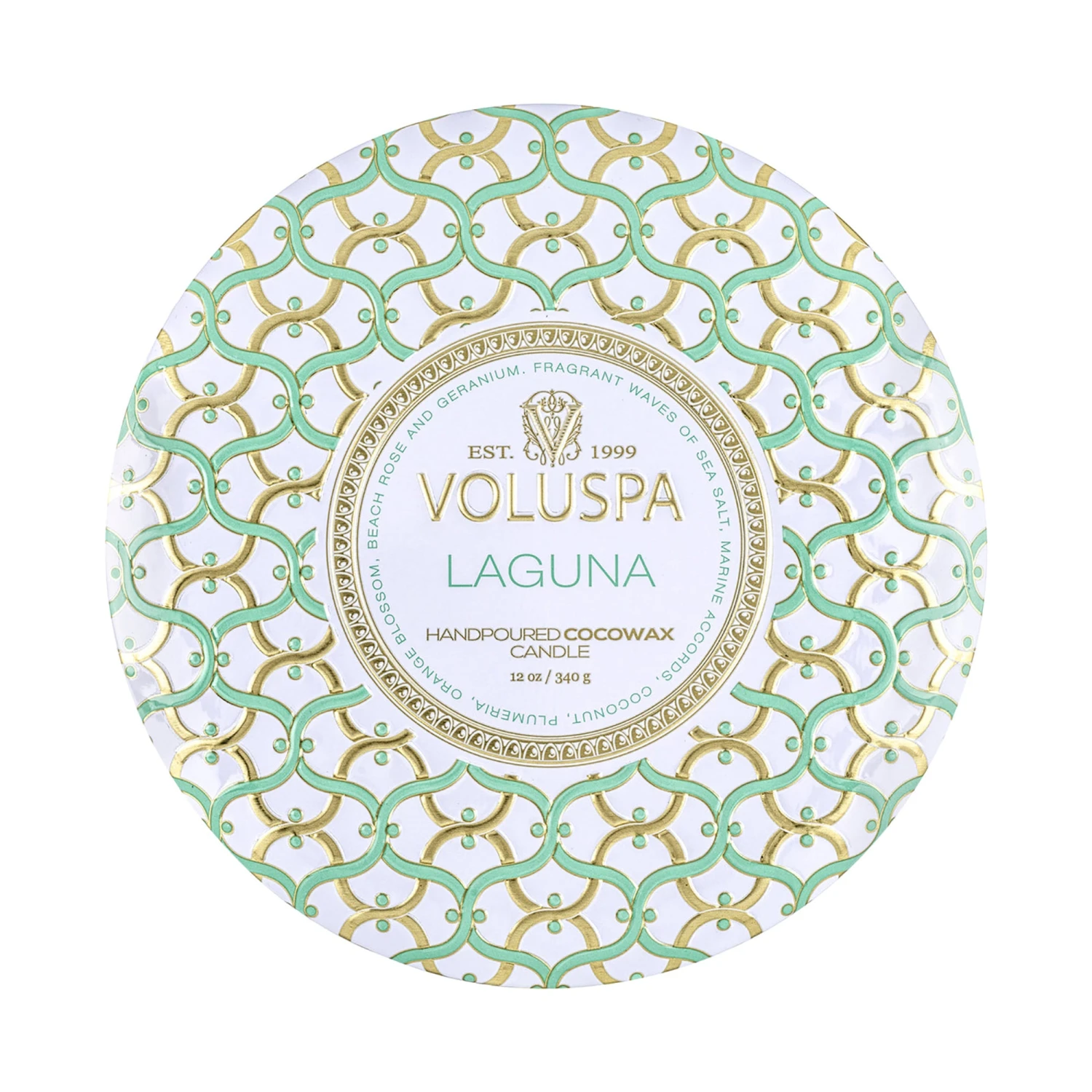 Voluspa Maison Blanc Metallo 3 Wick Candle 19 Voluspa Maison Blanc Metallo 3 Wick Candle - Image 17