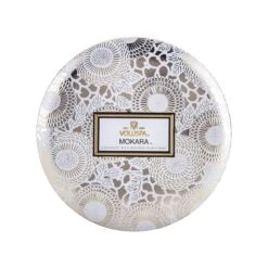 Voluspa Japonica 3 Wick Candle In Decorative Tin -Bumble Sale Store Voluspa Japonica 3Wick Candle Mokara