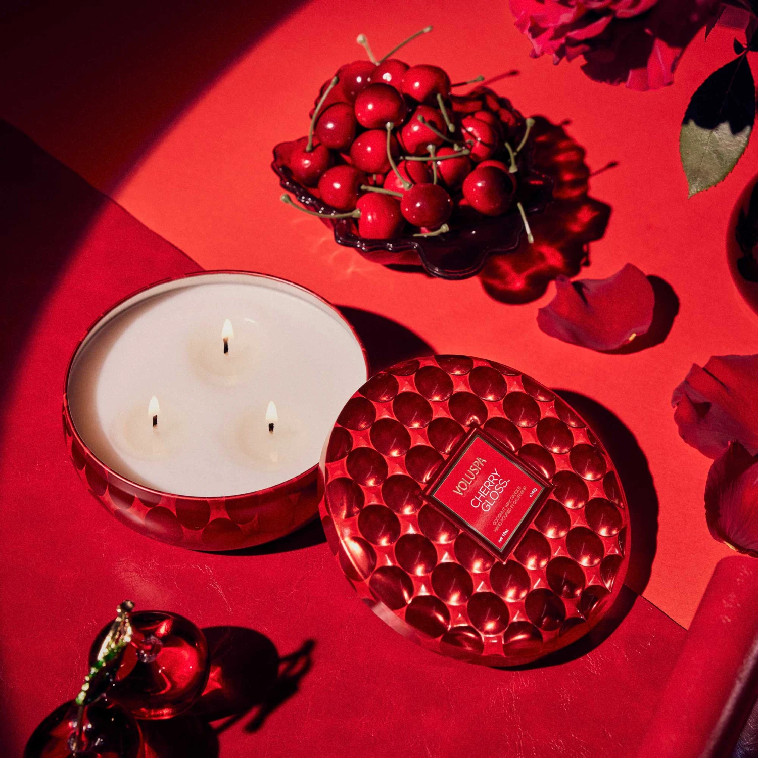 Voluspa Limited Editon Capsule Collection 3 Wick 12oz Candle - Cherry Gloss 7 Voluspa Limited Editon Capsule Collection 3 Wick 12oz Candle - Cherry Gloss - Image 5