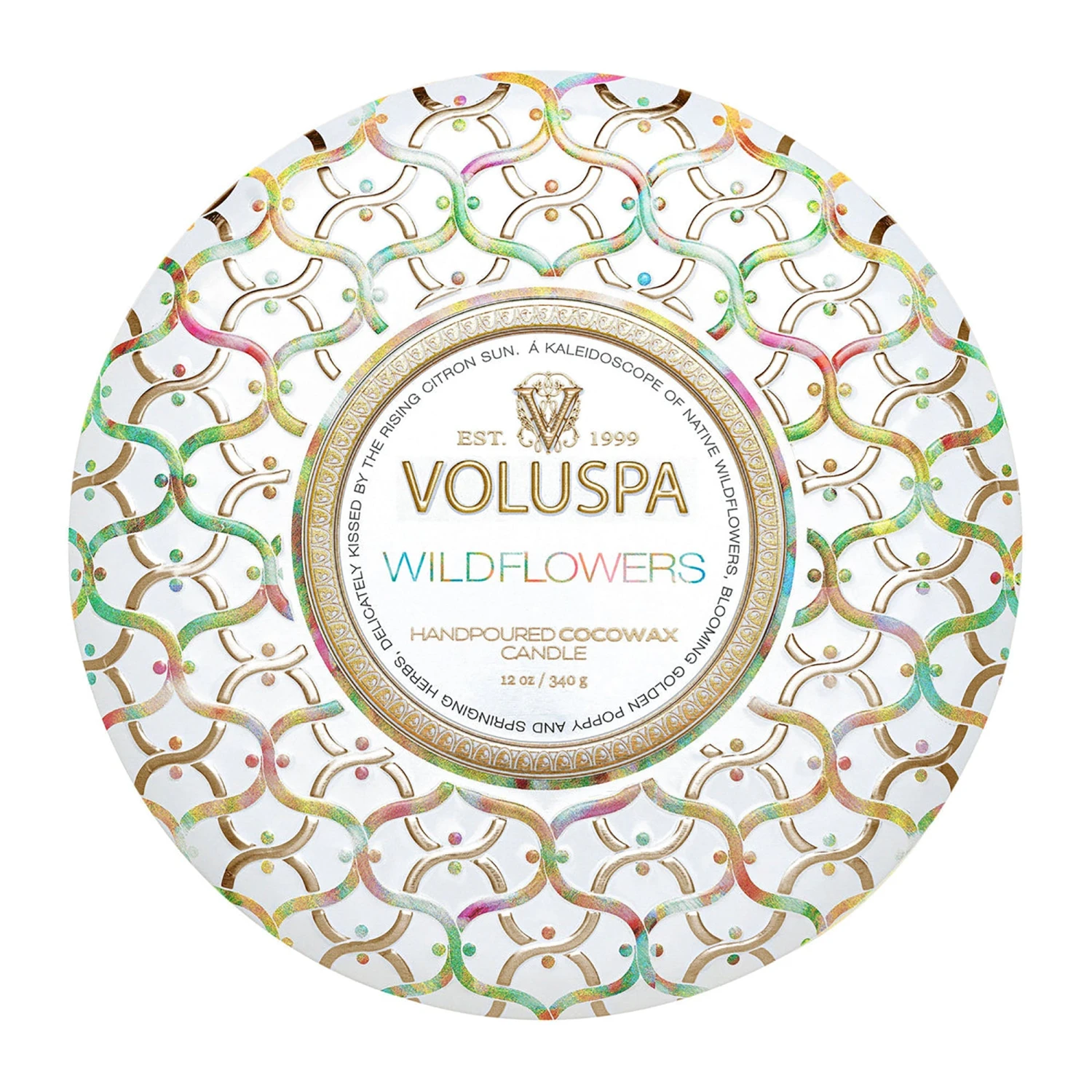 Voluspa Maison Blanc Metallo 3 Wick Candle 17 Voluspa Maison Blanc Metallo 3 Wick Candle - Image 15