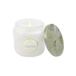 Voluspa Maison Blanc Petite Glass Jar Candle With Lid 25 Voluspa Maison Blanc Petite Glass Jar Candle With Lid -Bumble Sale Store Voluspa Maison Blanc Petite Glass Jar Candle eucalyptus