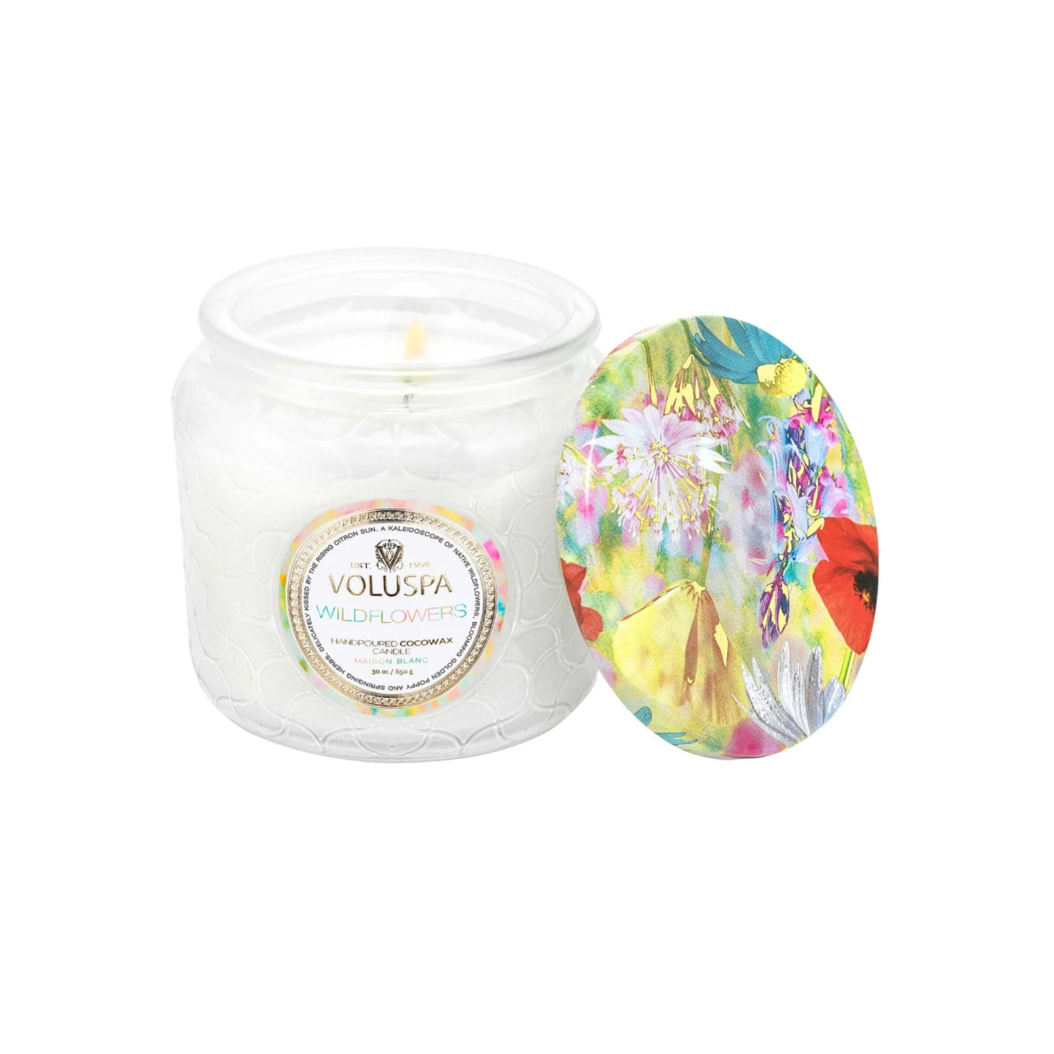 Voluspa Maison Blanc Petite Glass Jar Candle With Lid 14 Voluspa Maison Blanc Petite Glass Jar Candle With Lid - Image 12