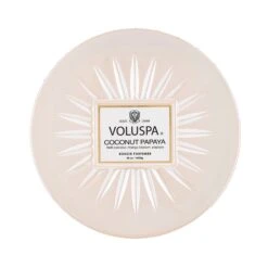 Voluspa Vermeil Grande Maison Candle -Bumble Sale Store Voluspa Vermeil Grande Maison Candle Coconut Papaya