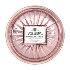 Voluspa Vermeil Grande Maison Candle -Bumble Sale Store Voluspa Vermeil Grande Maison Candle Sparkling Rose
