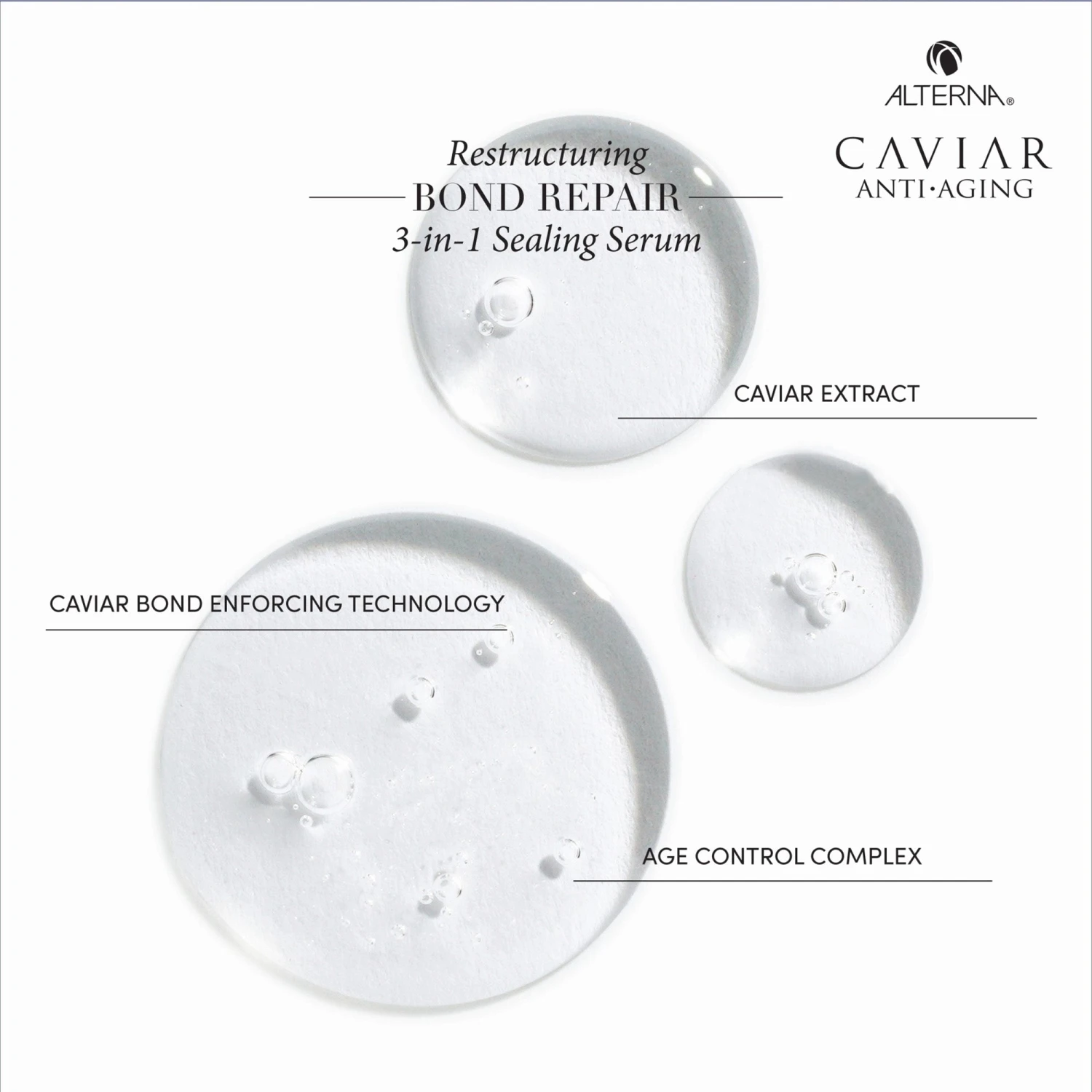 Alterna Caviar Anti-Aging Restructuring Bond Repair 3-in-1 Sealing Serum - 1oz 5 Alterna Caviar Anti-Aging Restructuring Bond Repair 3-in-1 Sealing Serum - 1oz - Image 3