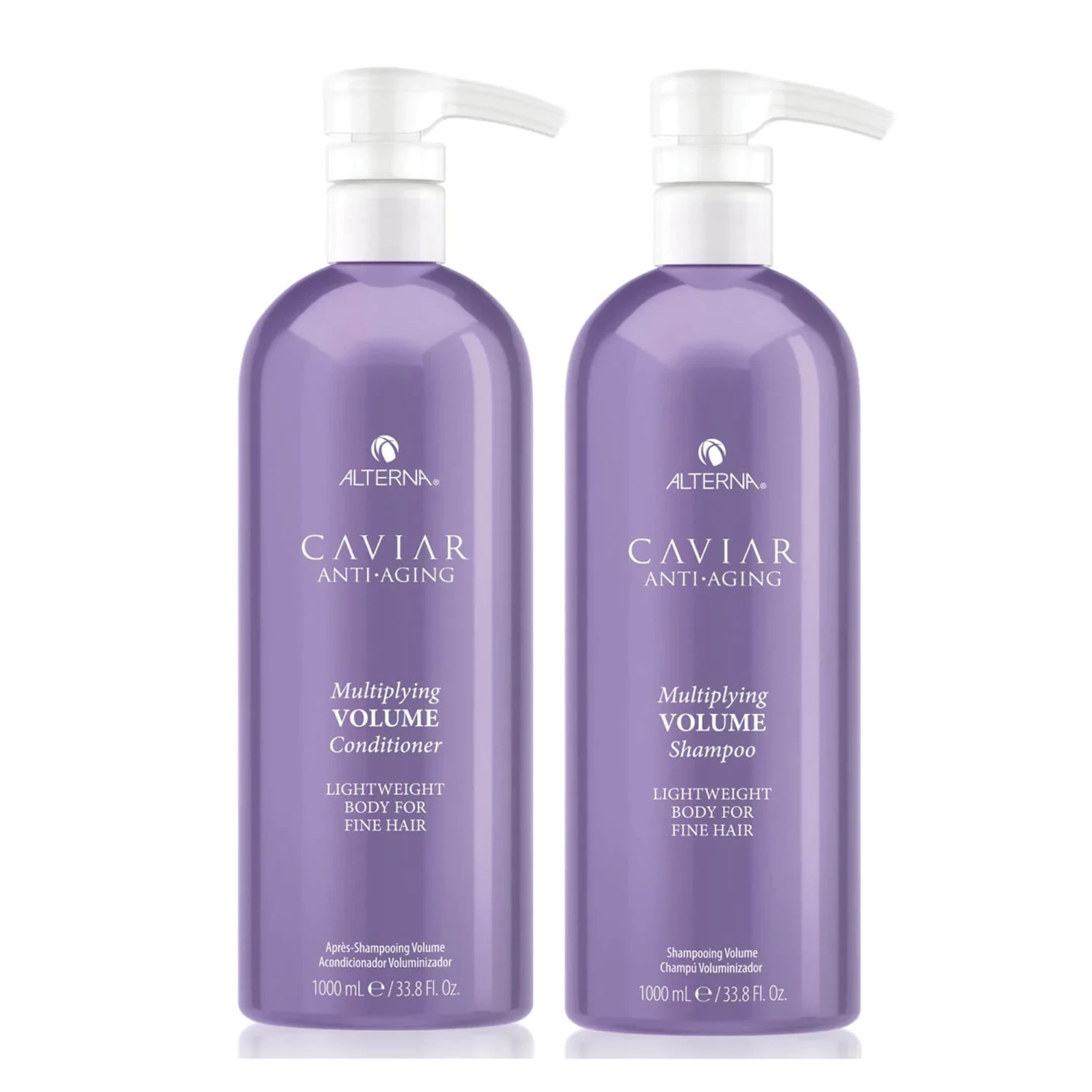 Alterna Caviar Anti-Aging Multiplying Volume Shampoo & Conditioner Liter Bundle ($162 Value) 3 Alterna Caviar Anti-Aging Multiplying Volume Shampoo & Conditioner Liter Bundle ($162 Value)