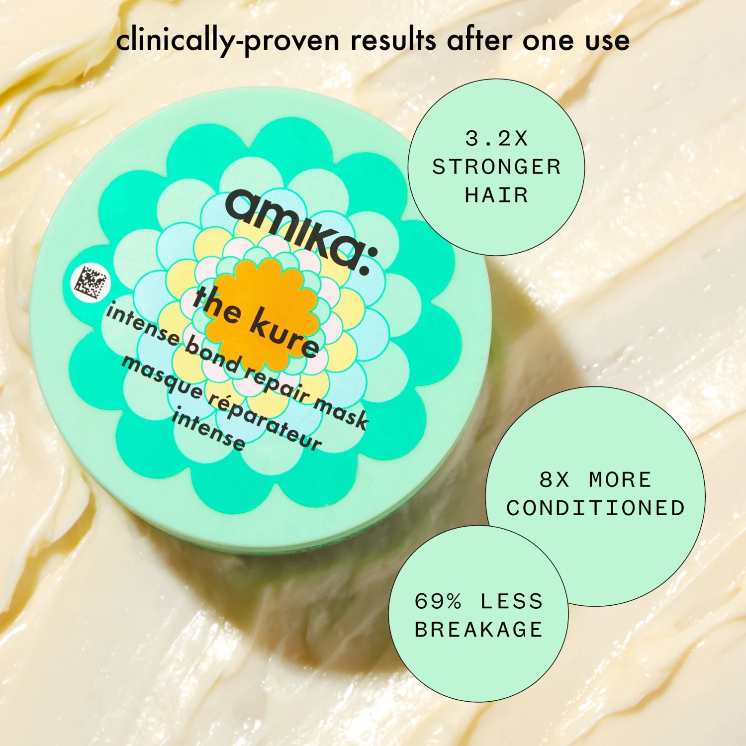 Amika The Kure Intense Bond Repair Mask - 16oz 6 Amika The Kure Intense Bond Repair Mask - 16oz - Image 4