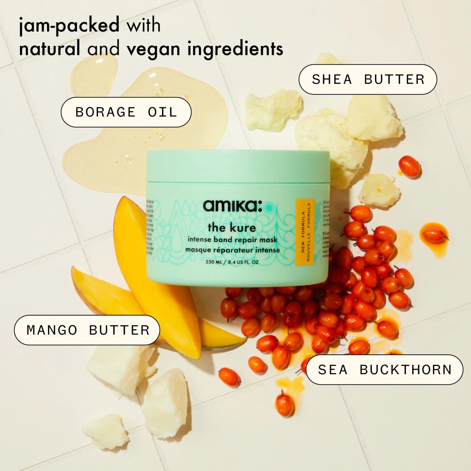 Amika The Kure Intense Bond Repair Mask - 16oz 5 Amika The Kure Intense Bond Repair Mask - 16oz - Image 3